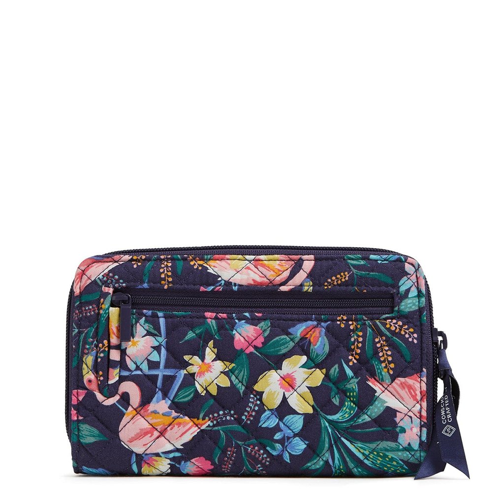 Vera Bradley  RFID Turnlock Wallet in Flamingo Garden