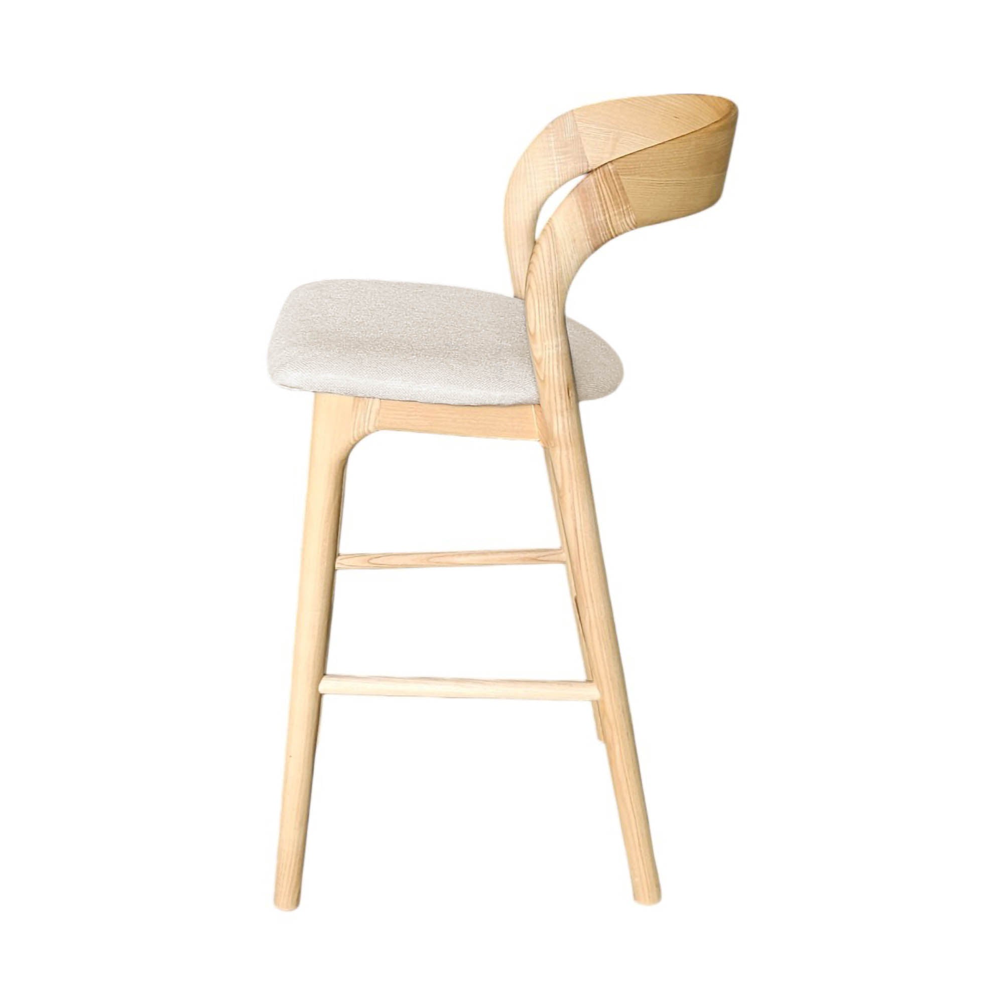 Rotondo Counter Stool - Natural Frame