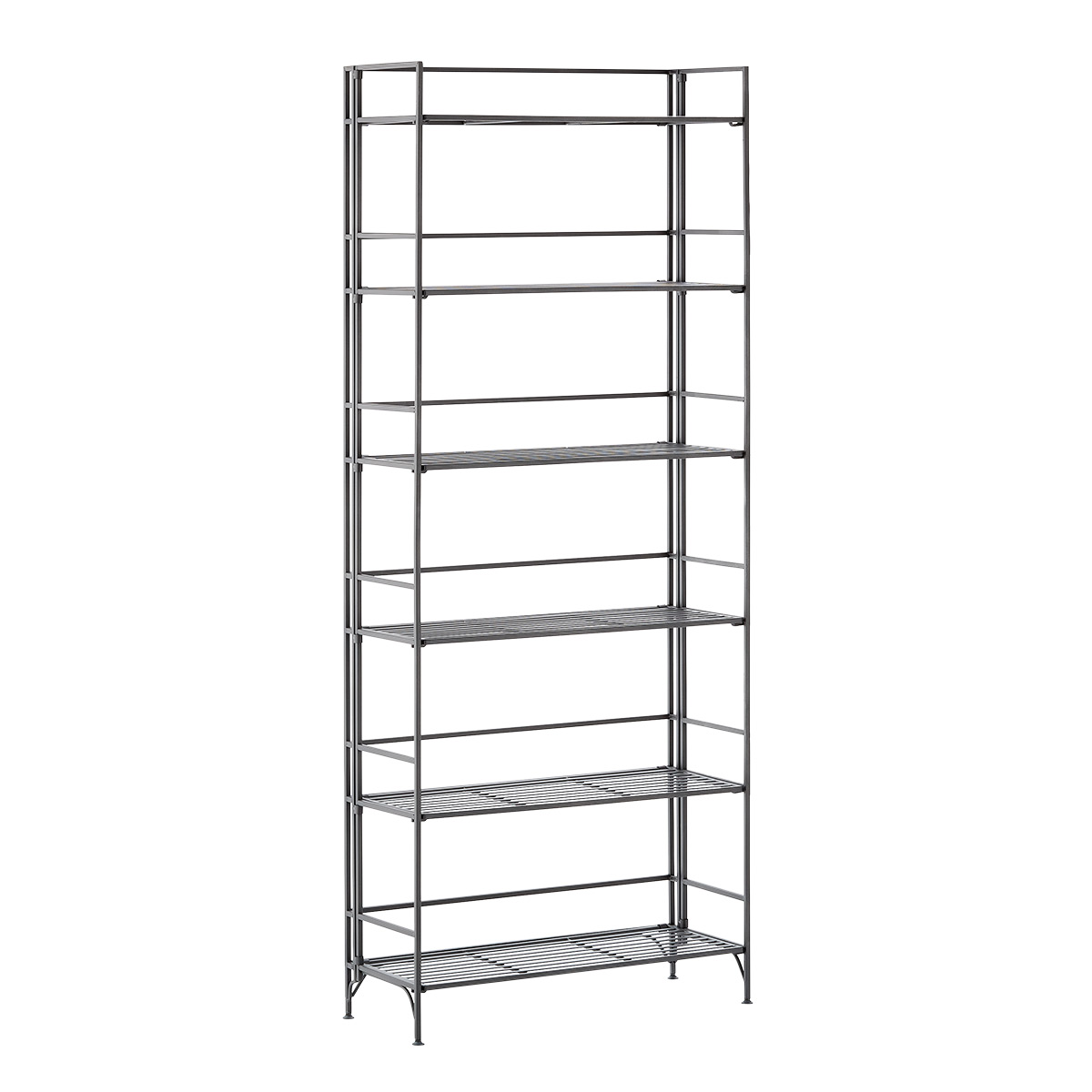 6Shelf Iron Folding Bookshelf