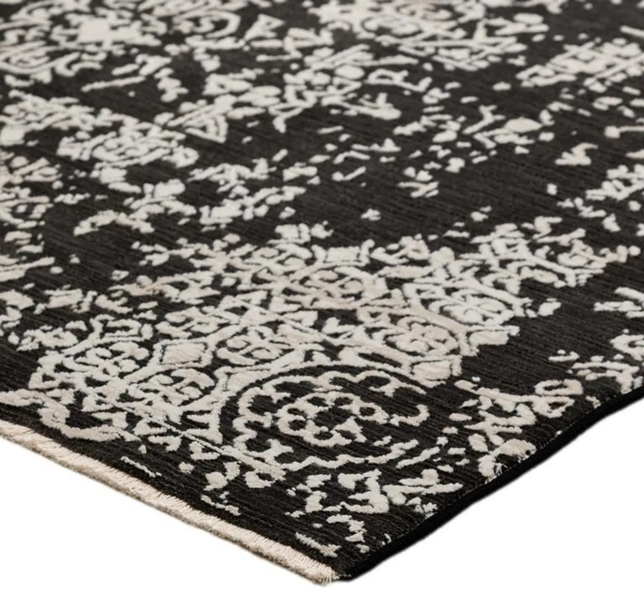 Antalya 8 x 10 Midnight Black Area Rug