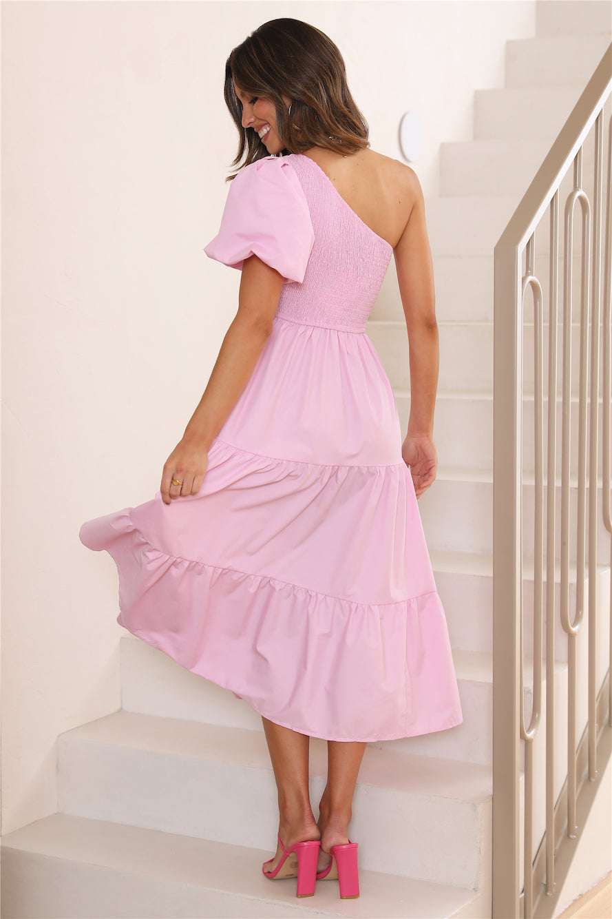 Beauty Is You Midi Dress Pink