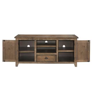 Martin Svensson Home Monterey Natural Metal TV Stand Fits TVs Up to 65 in. with Cable Management 909804