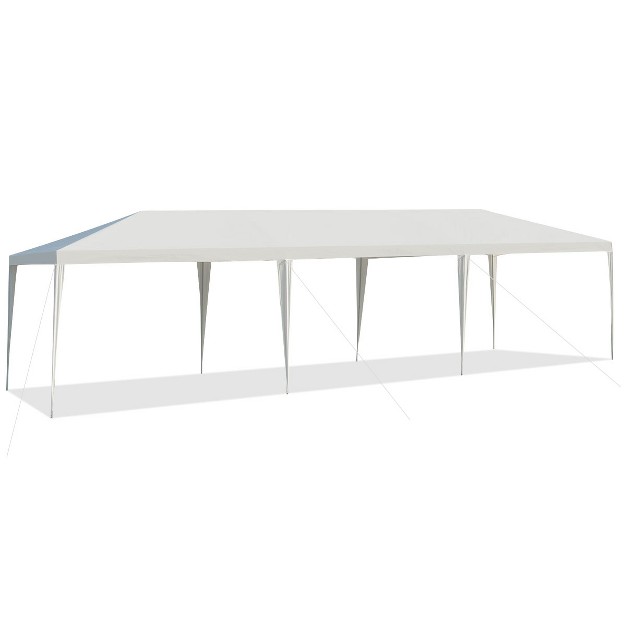 Tangkula 10 x27 X 30 x27 Outdoor White Wedding Party Event Tent Gazebo Canopy Pavilion