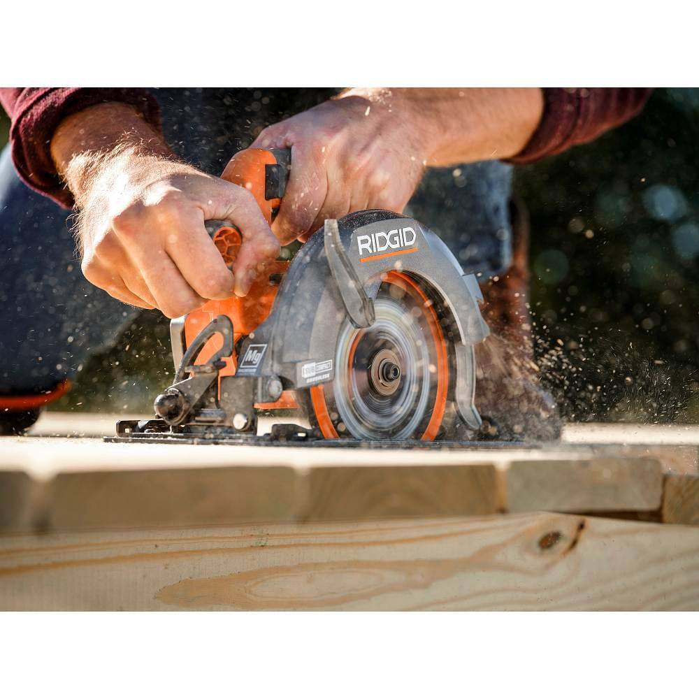 🎉Limited Time Offer🎉RIDGID 18V SubCompact Brushless Cordless 6-12 in. Circular Saw (Tool Only) R8656B