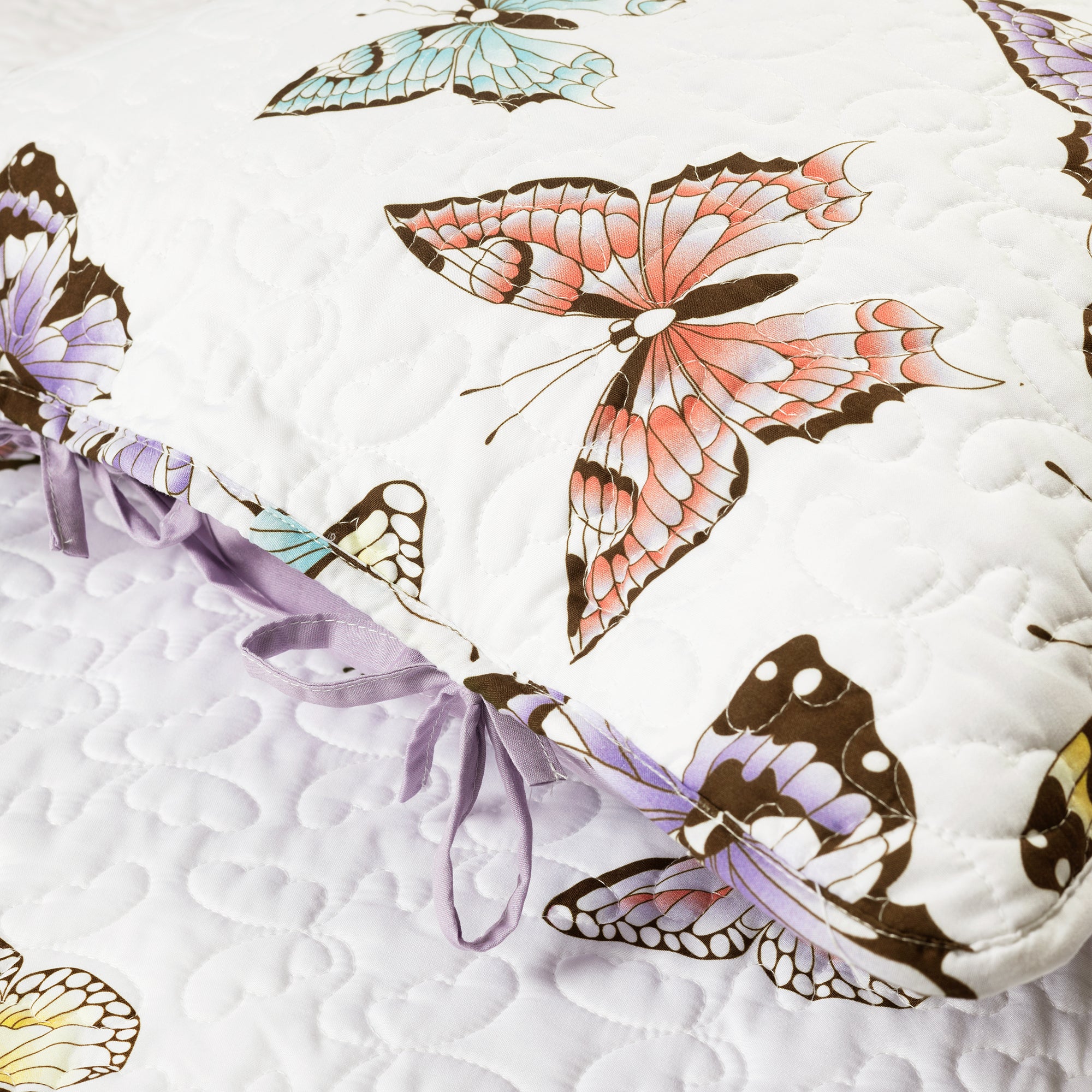 Flutter Butterfly Quilt 3 Piece Set Full/Queen