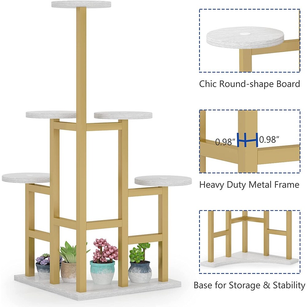 Corner Plant Stand Indoor  6 Tiered Plant Shelf Flower Stand