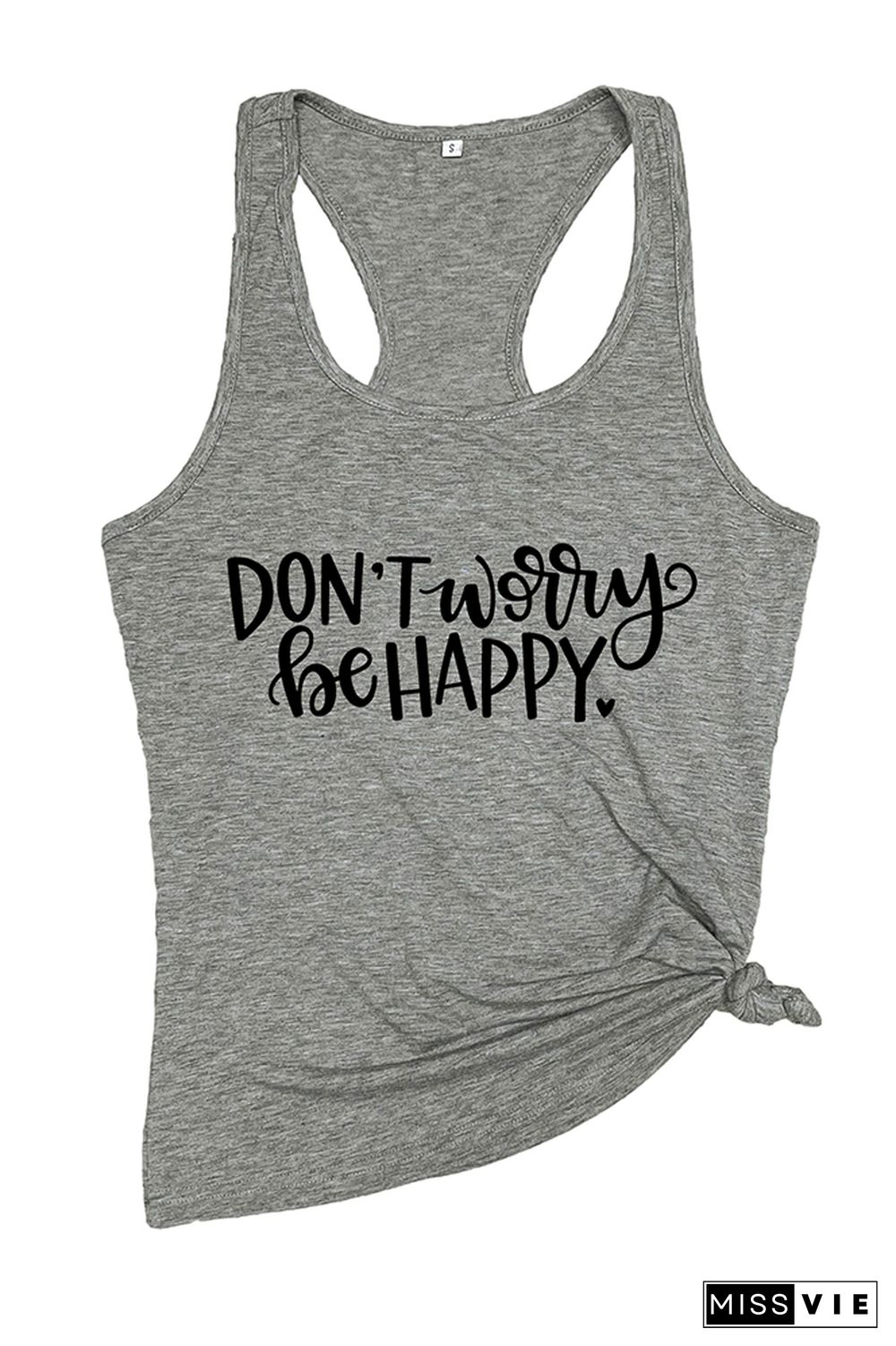 Don't Worry Be Happy Sleeveless Tank Top Wholesale