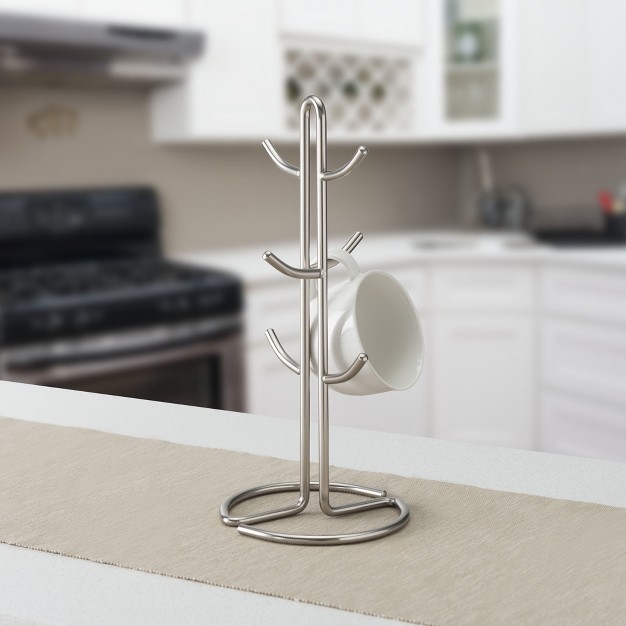 Home Basics Simplicity Collection Satin Nickel Mug Tree