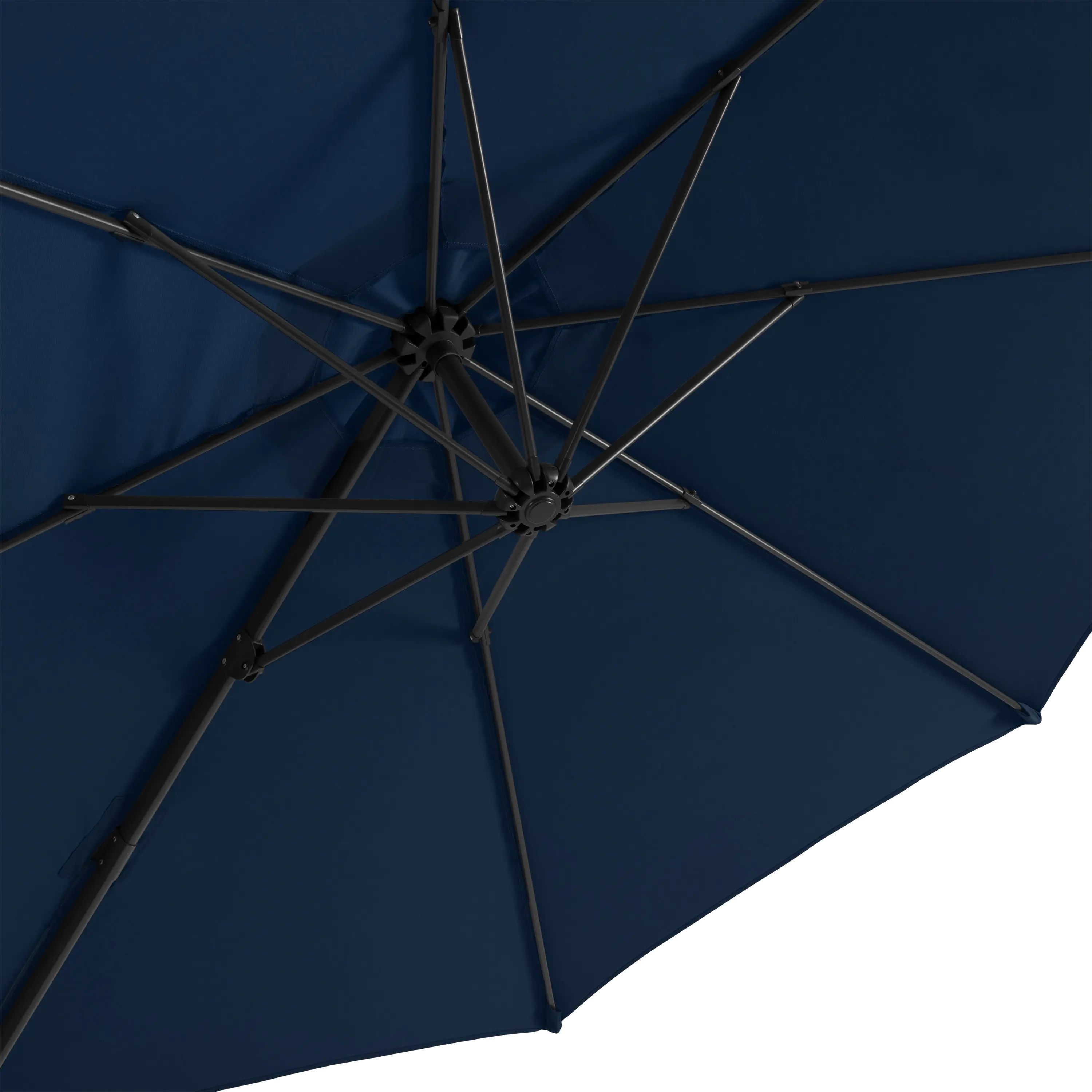 Navy Blue Offset Tilting Patio Umbrella