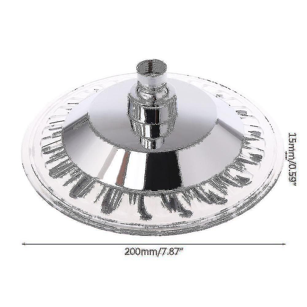 8inch 7 Colors Automatic Led Light Round Top Shower