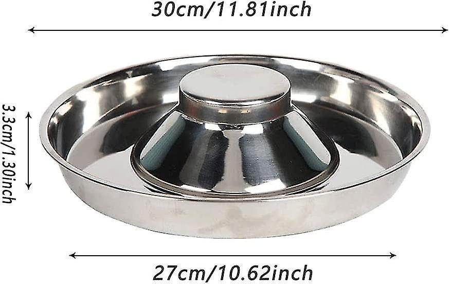 Puppy Bowl， Stainless Steel Dog Bowl， Puppy Feeding Bowl， Slow Feeding Bowl