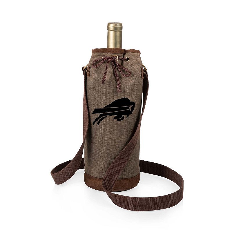 Picnic Time Buffalo Bills Waxed Canvas Wine Tote