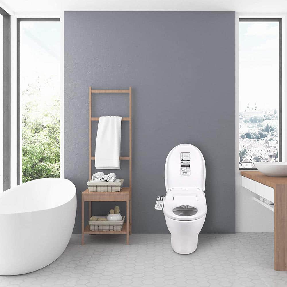 Lotus Smart Hygiene Seat ATS500 Smart Electric Bidet Seat for Both Round and Elongated Toilet in White