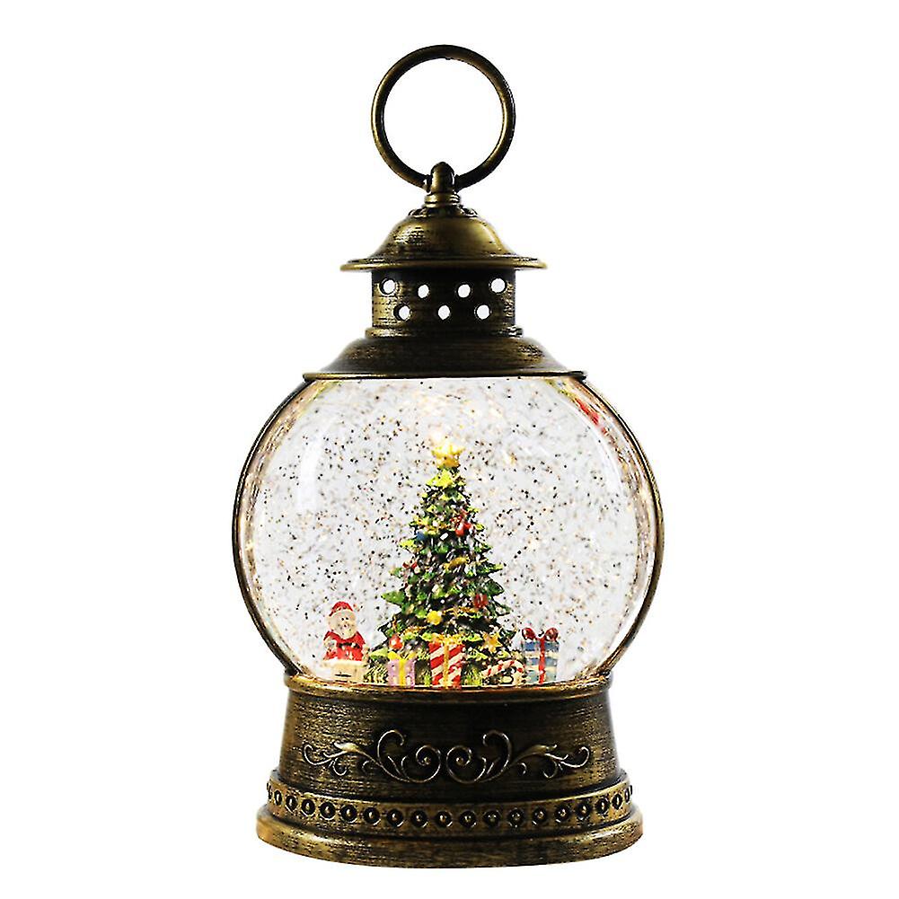 Christmas Xmas Tree Crystal Ball Little Night Light