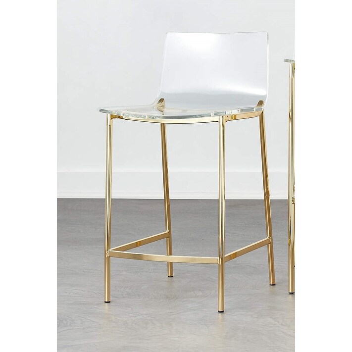 Sasha Clear Arylic Transparent seat Modern Stool Lucite Stool (set of 5)