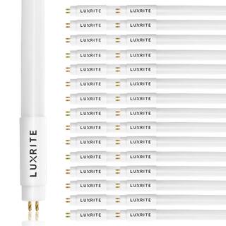 LUXRITE 24-Watt 4 ft. Linear T8 LED Tube Light Bulb 3000K Soft White Type A+B Ballast and Ballast Bypass 3000 Lumens (30-Pack) LR34156-30PK