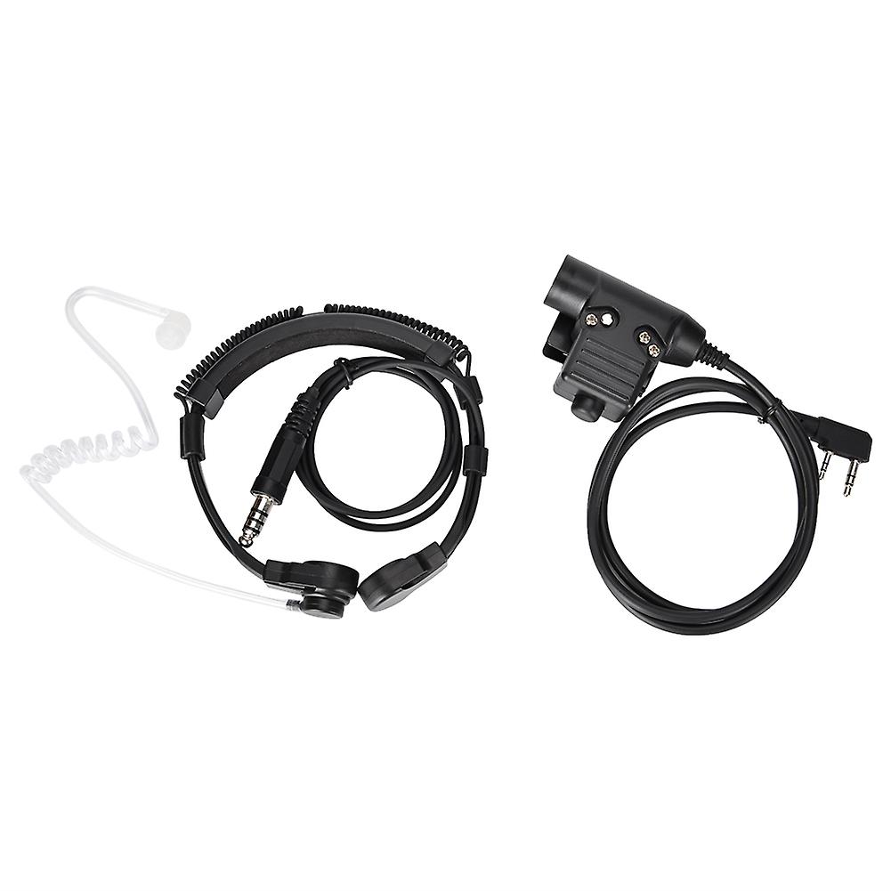 Throat Control Air Tube With U94 Military-grade Tactical Ptt Comfortable Walkie-talkie Headset