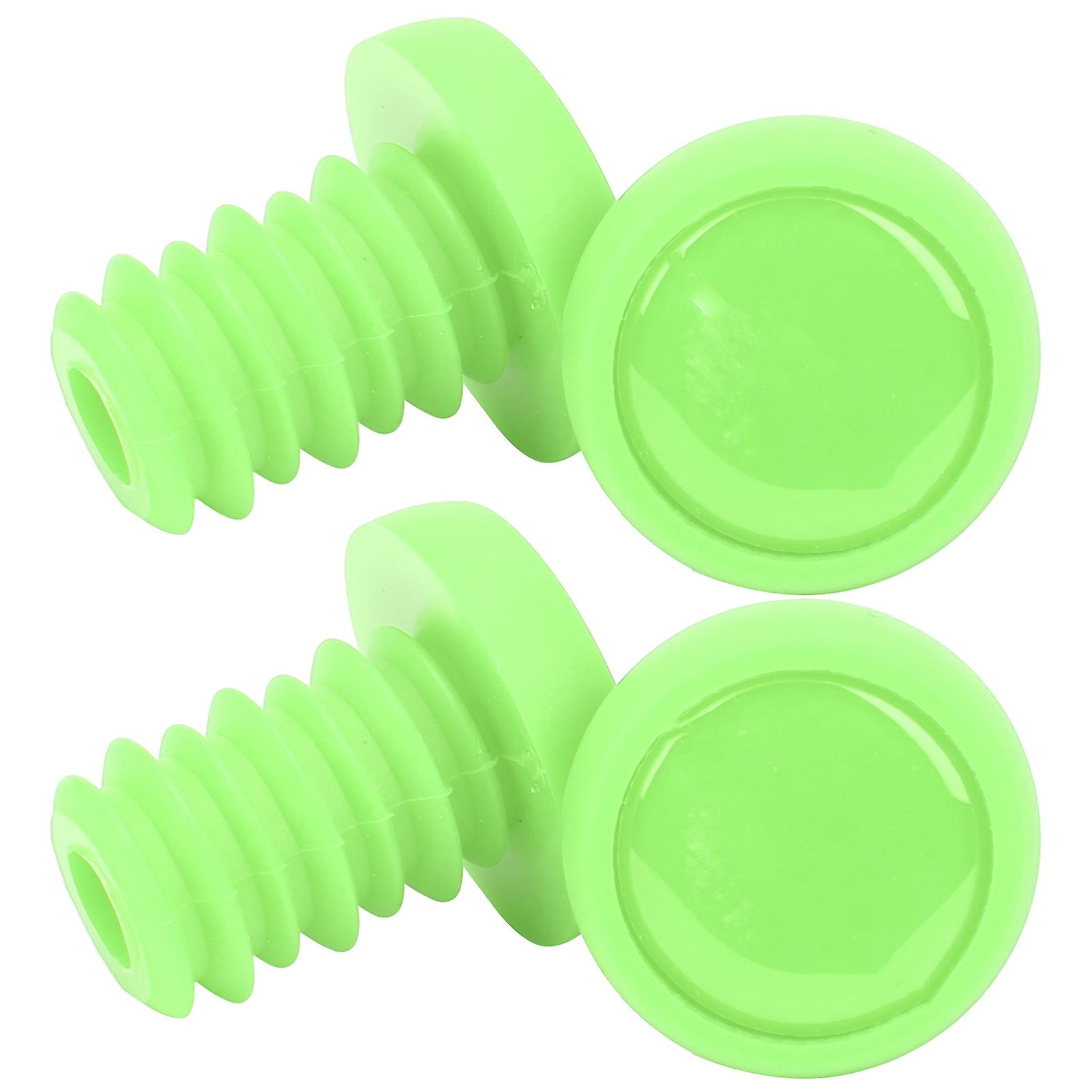 Ztto Bike Handlebar Grips Bar Ends Screw Plugs Polyester Rubber Bicycle Cycling Accessorygreen