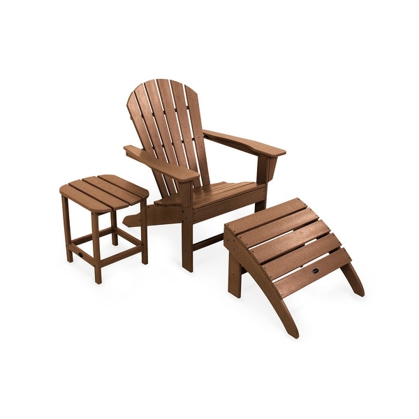 POLYWOOD South Beach Adirondack Chair 3Piece Set