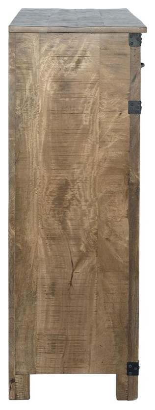 Wine Accent Cabinet  Weathered Honey Finish   Contemporary   Accent Chests And Cabinets   by BisonOffice  Houzz