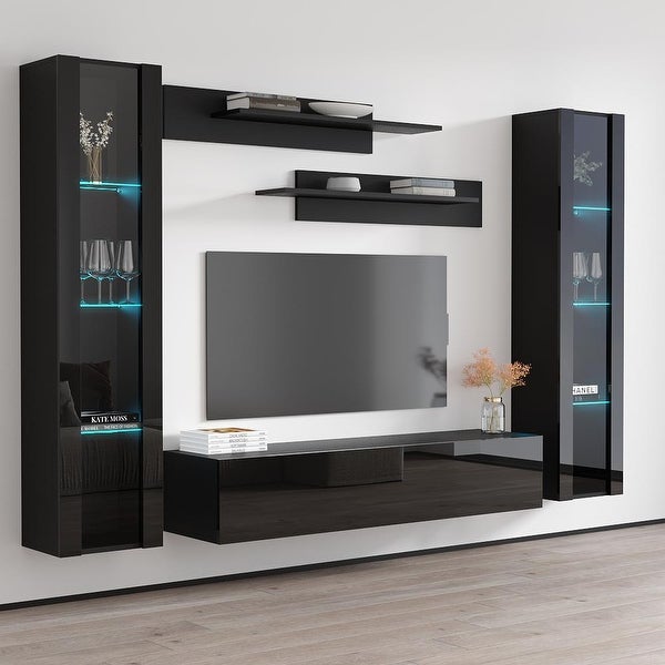 Fly AB2 30TV Wall-Mounted Floating Modern Entertainment Center