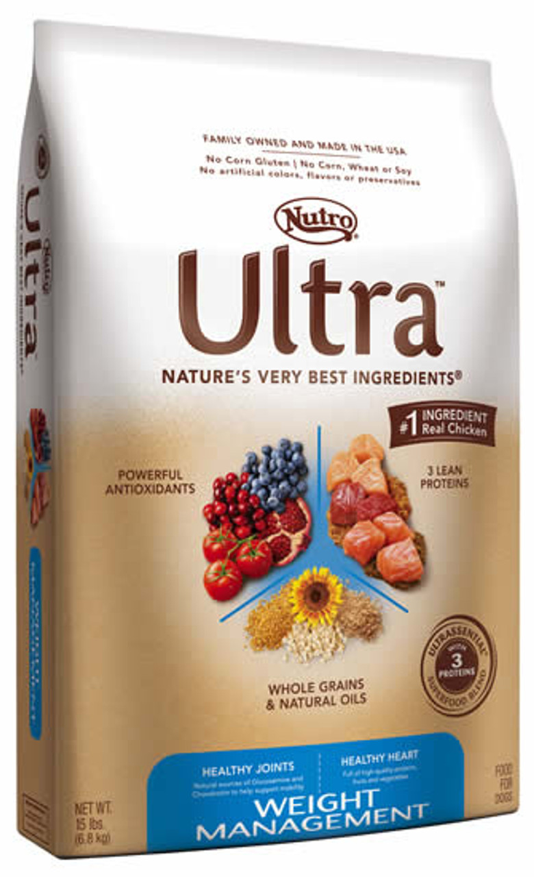 Nutro Ultra Weight Management Dog Food， 15 Lb.