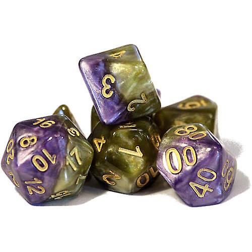 Halfsies Dice (Set of 7 Poly Dice) (Queens)