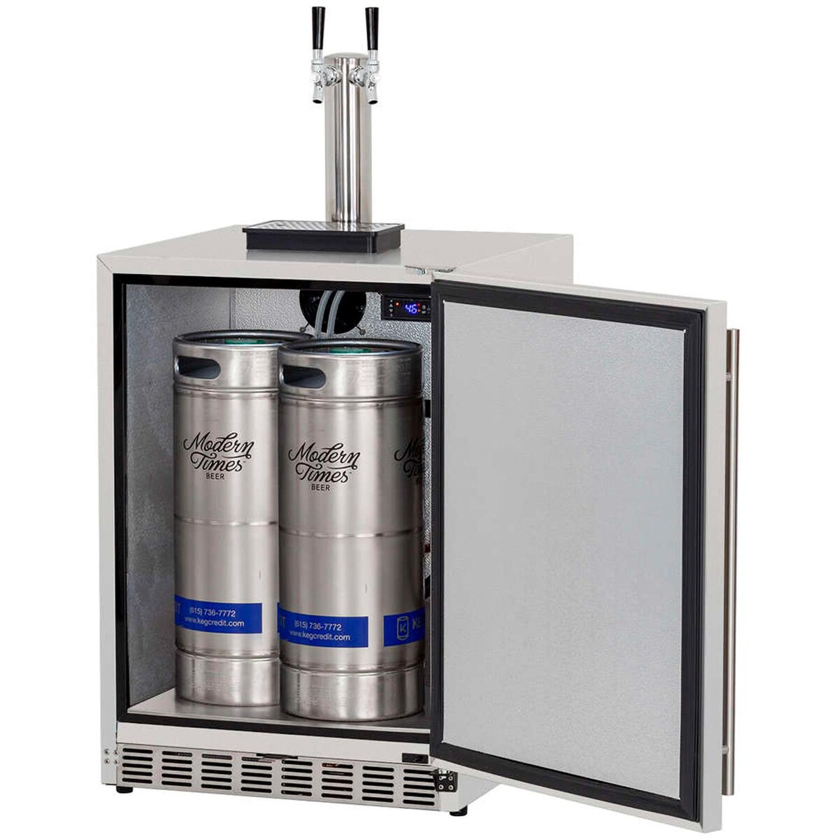 Summerset 24-Inch 6.6 Cu. Ft. Outdoor Rated Dual Tap Beer Dispenser/Kegerator