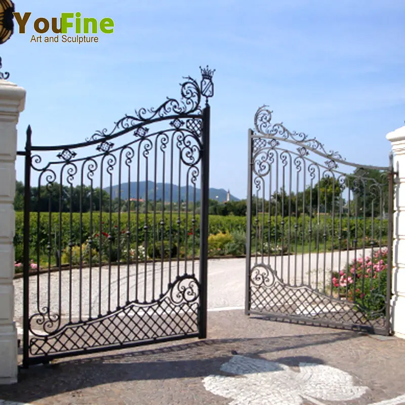 wrought Iron Gate Design/ Iron Fancy Gates for Homes