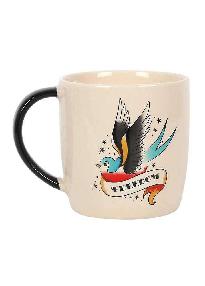 Gothic Homeware Freedom Tattoo Sparrow Mug