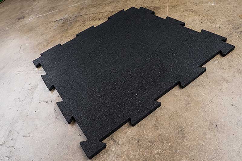 Body-Solid Tools Black Interlocking Rubber Flooring