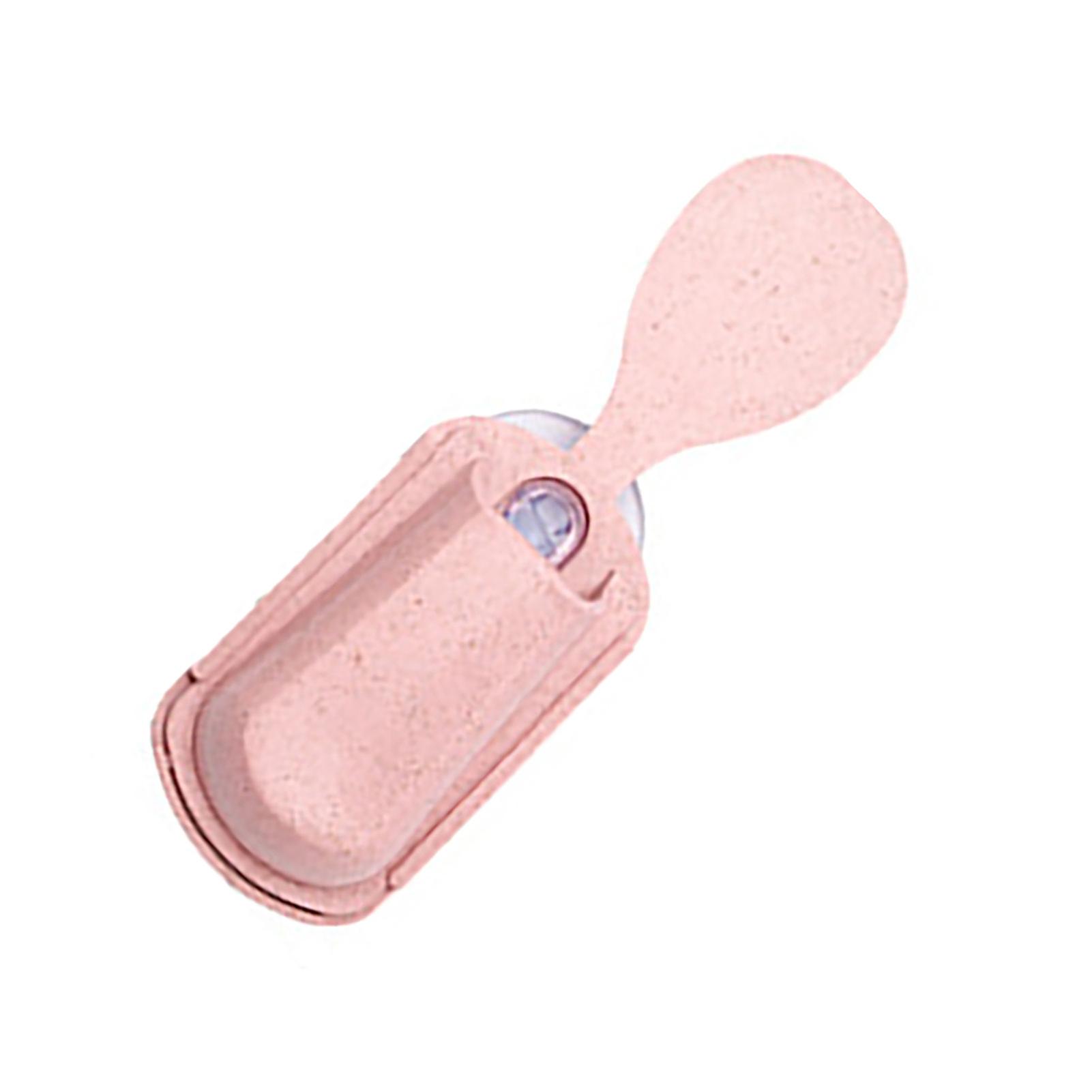 Multifunctional Kitchen Rice Scoop Storage Rack Rice Cooker Side Spoon Holder Kitchen Utensil Pink