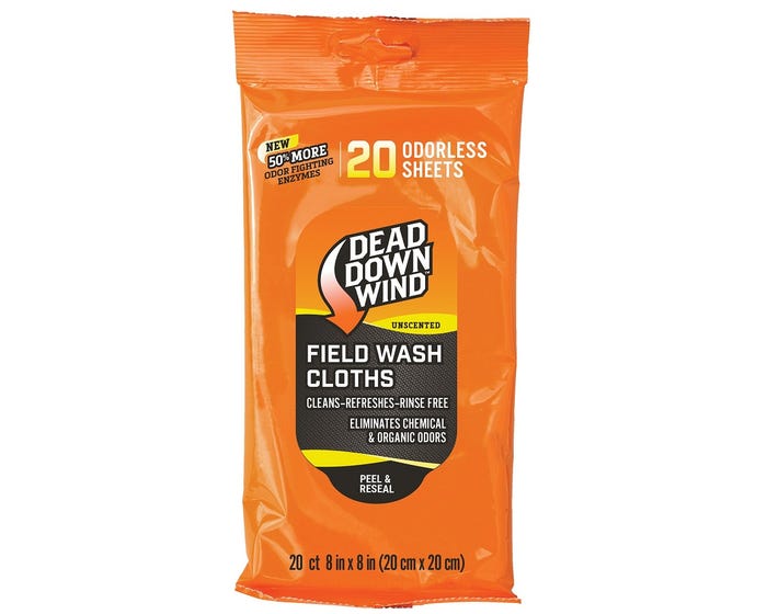 Dead Down Wind Field Wash Cloths - 20 count - Unscented - 1352