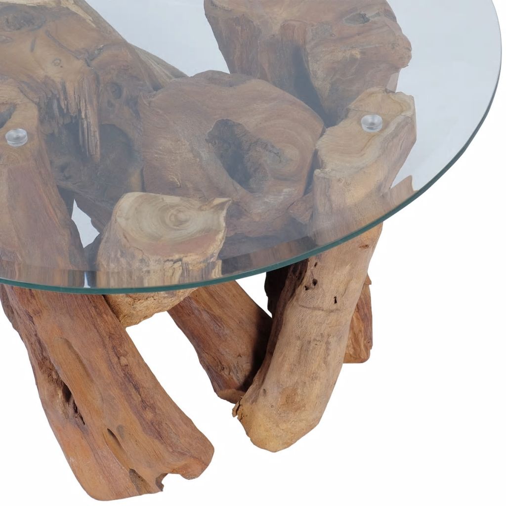 Coffee Table Solid Teak Driftwood 23.6