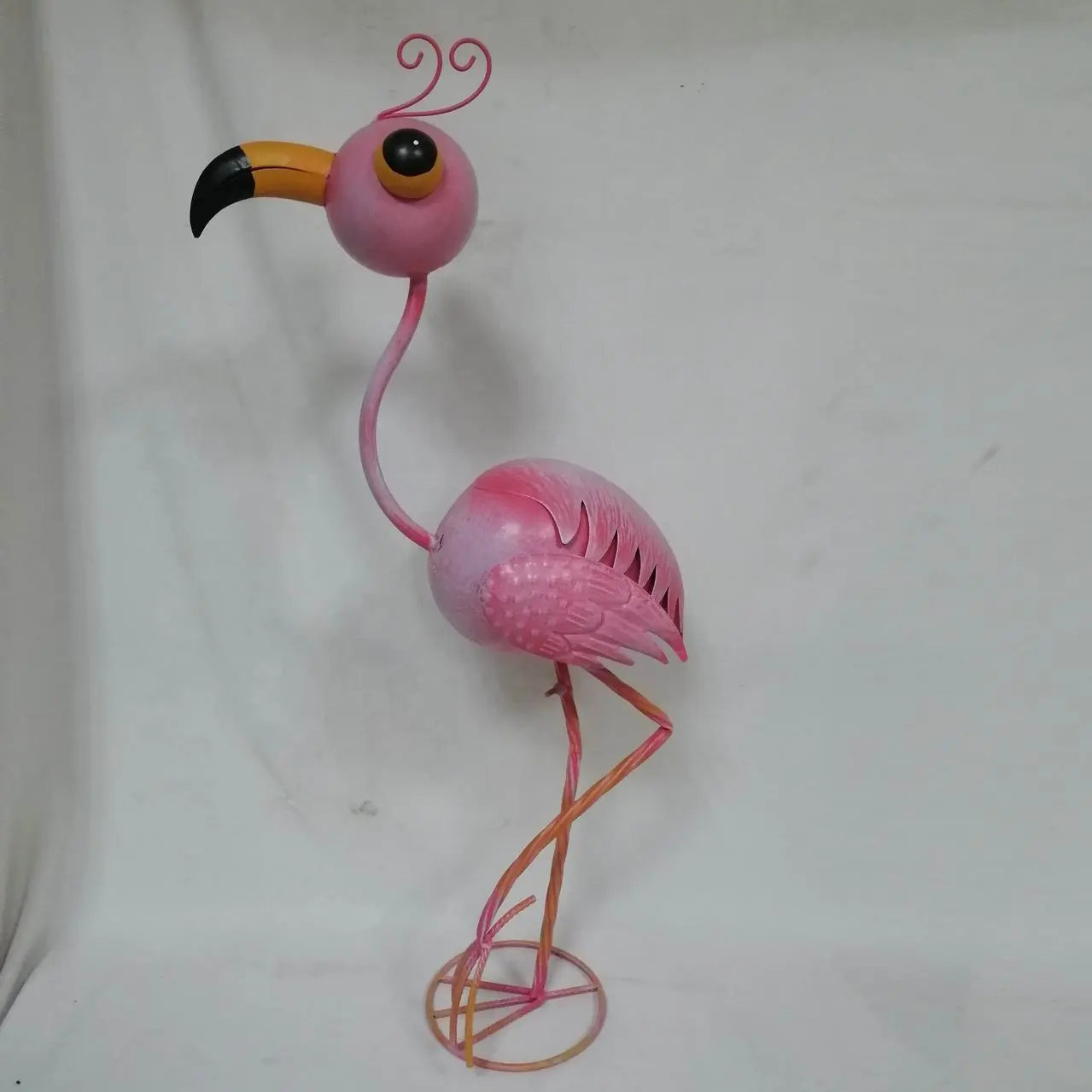 Factory Supply Decorative Garden Flamingo Outdoor Metal Flamingo statue