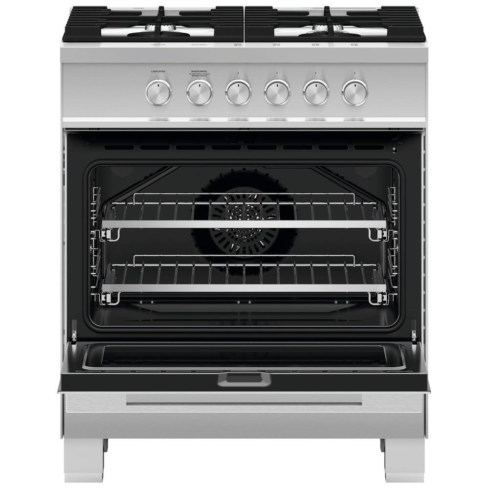 Fisher & Paykel 30-inch Freestanding Gas Range with  AeroTech? Technology OR30SDG4X1