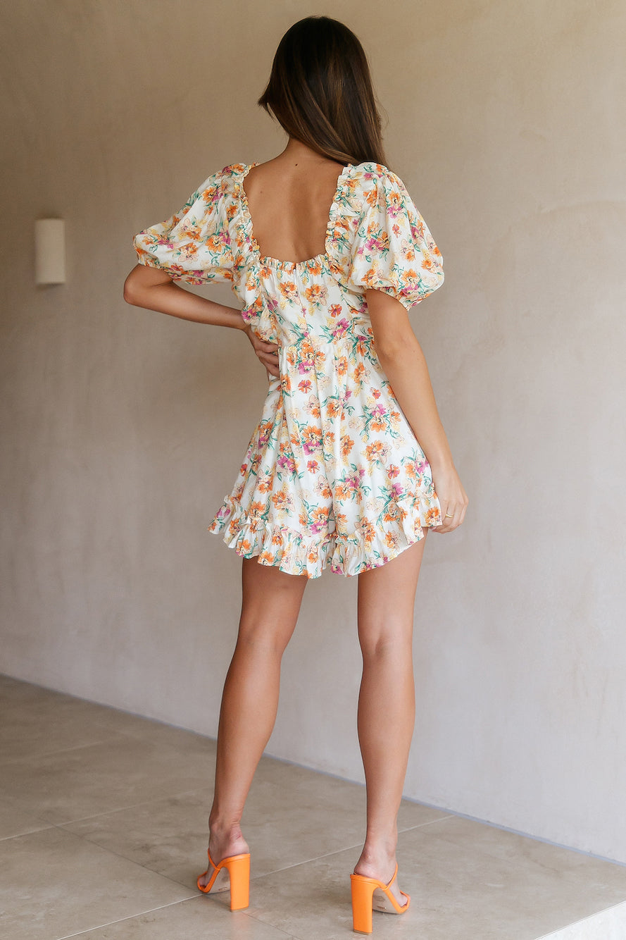 Taking Flight Romper Floral