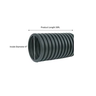 Advanced Drainage Systems 4 in. x 50 ft. Singlewall Perforated Drain Pipe 04010050