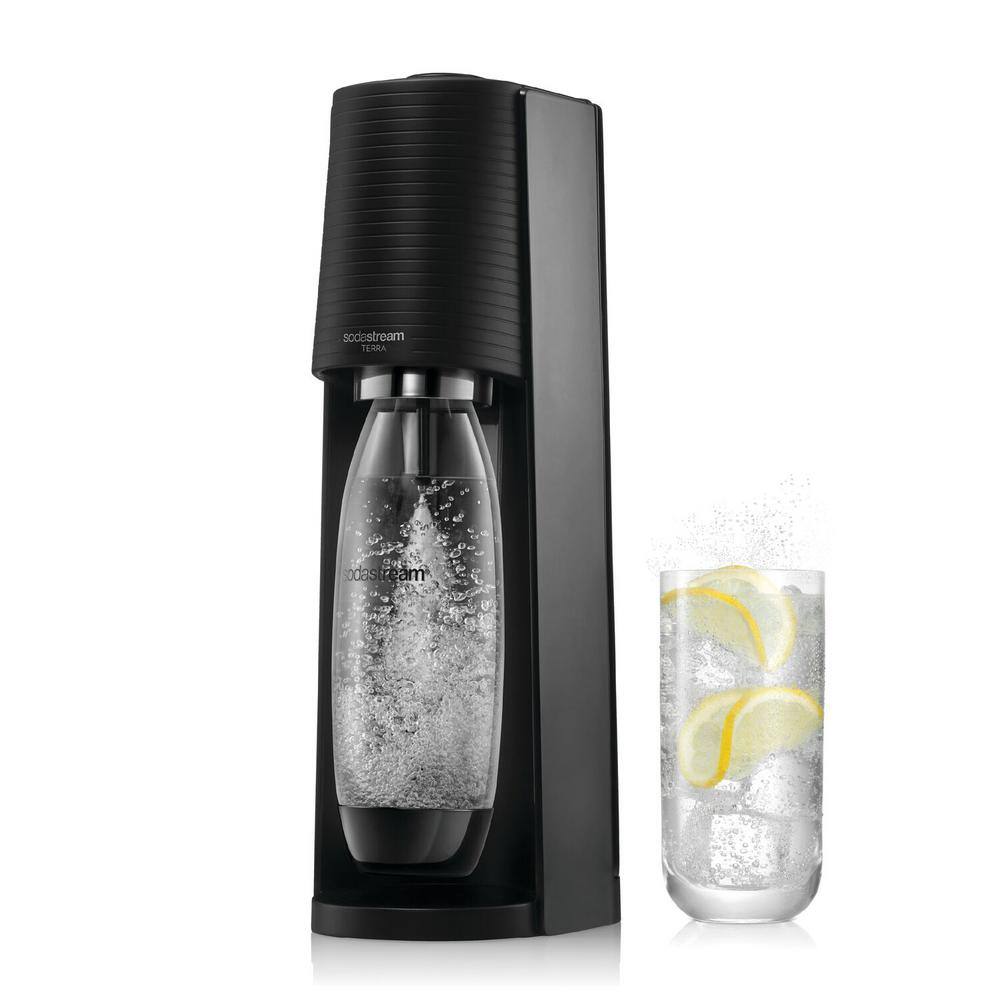 SodaStream Terra Black Soda Machine and Sparkling Water Maker Kit 1012811011