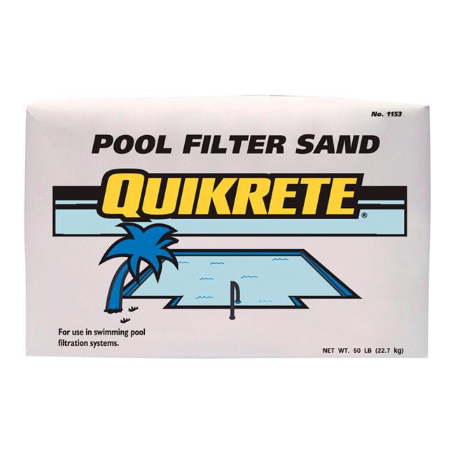 Quikrete 1153-50 Pool Filter Sand, 50 lb, Bag, 0.03 - 0.016 in, Tan