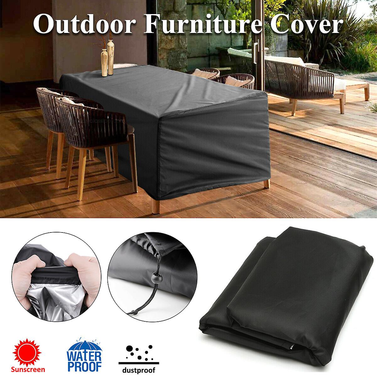 Born Pretty 190t 210d Patio Waterproof Cover Outdoor Garden Furniture Covers Rain Snow Chair Covers For Sofa Table Chair Dust Proof Cover