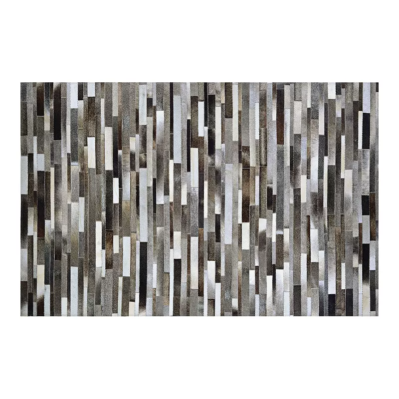 Couristan Chalet Tether Cowhide Leather Area Rug