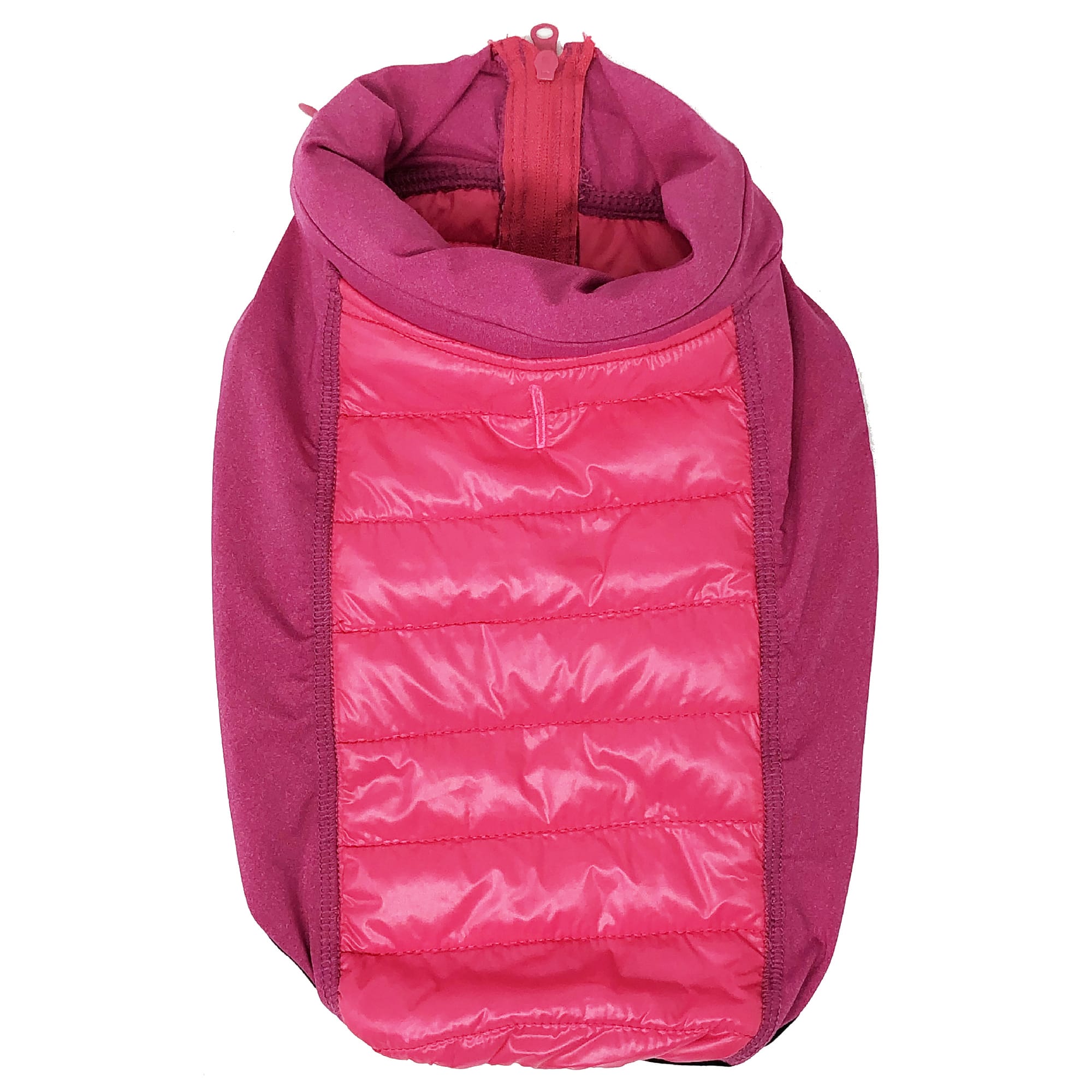 Pet Life Pink Apex Lightweight Hybrid 4-Season Stretch and Quick-Dry Dog Coat with Pop Out Hood， X-Small