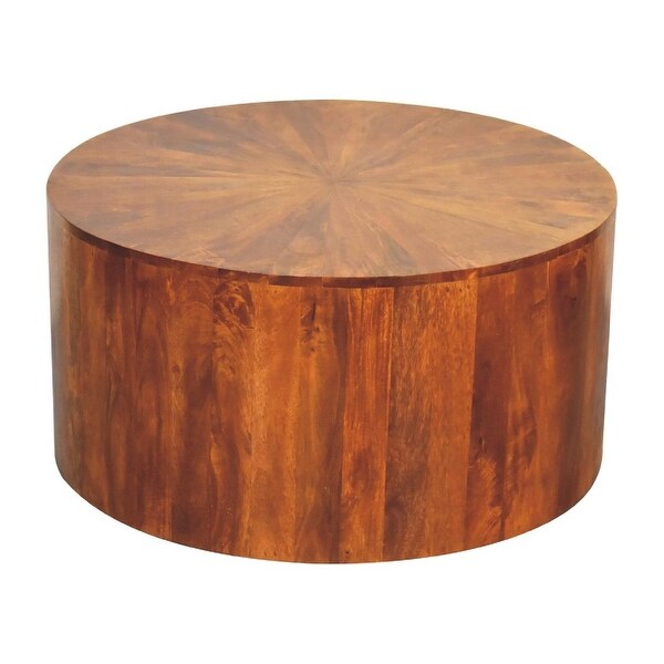 Artisan Furniture Chestnut Round Wooden Coffee Table