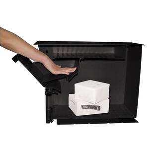 Mail Boss Package Master Locking Post-Mount Mailbox with High Security Reinforced Patented Locking System Black 7206