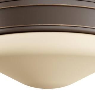 Progress Lighting 11 in. 1-Light Antique Bronze Integrated LED Flush Mount P2321-2030K9