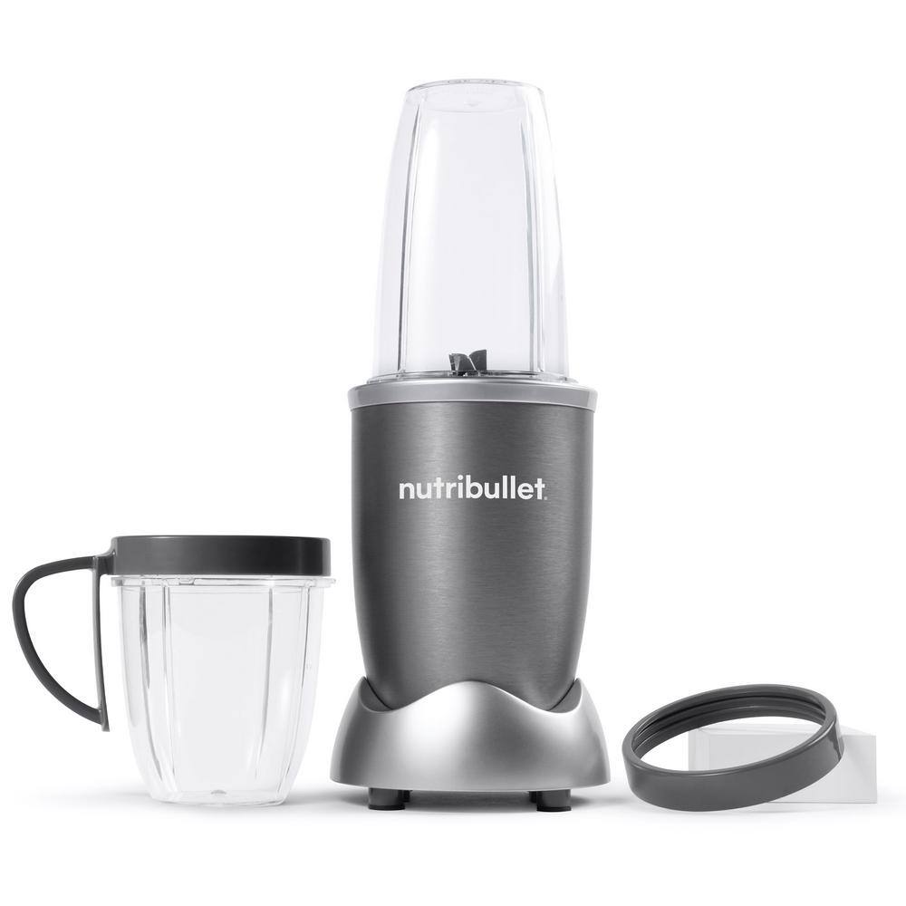 NutriBullet 24 oz. Single Speed Gray Black Jar Blender NBR-0801