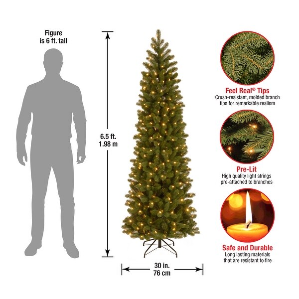 National Tree Company 6.5 ft. Downswept Douglas Pencil Slim Fir Tree