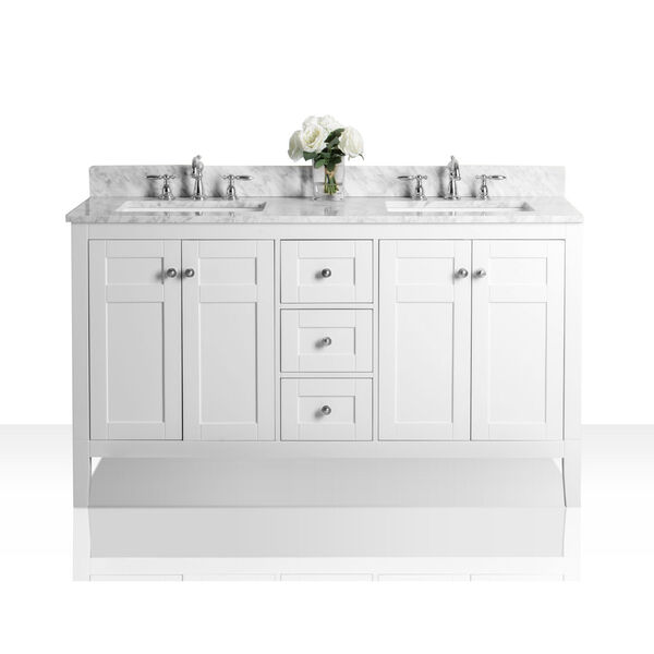 Maili White 60-Inch Vanity Console