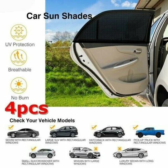 🔥Universal Car Window Screens-Protect And Cool Your Vehicle